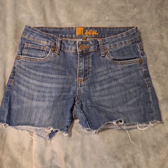 Kut From The Kloth Cut-Off Shorts Women 2 Blue Denim Gidget Daisy Dukes - Picture 2 of 11